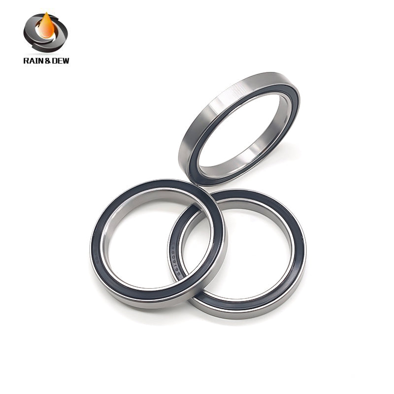 2PCS High-Precision ABEC-7 S6809RS 45x58x7mm Stainless Steel Body & Black Rubber Seals for Fishing Equipment