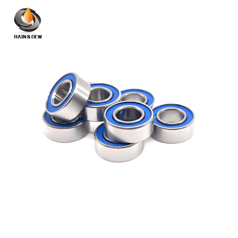 MR84RS-Blue Bearing ABEC-7 (10PCS) 4x8x3 mm Miniature MR84-2RS Ball Bearings Blue Rubber Sealed