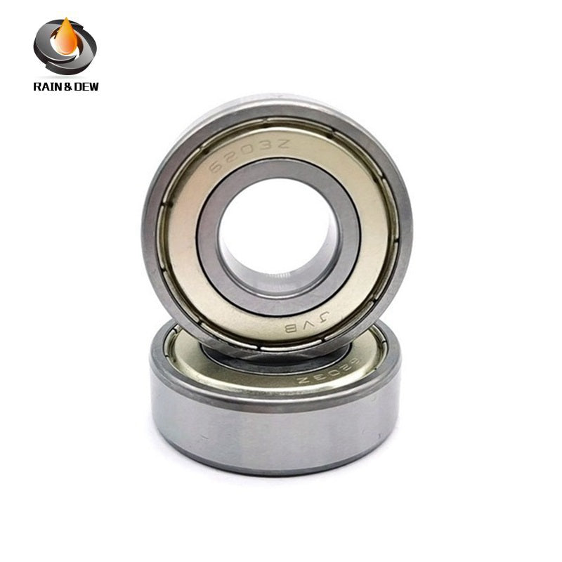 2PCS 6203ZZ ABEC-7 ball bearings (17x40x12mm). These deep groove, ZZ-shielded bearings are reliable components for various mechanical and industrial uses.