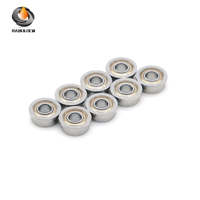 10PCS Precision F684ZZ Flanged Bearing with Shield 4*9*4 mm for Easy Mounting & Positioning