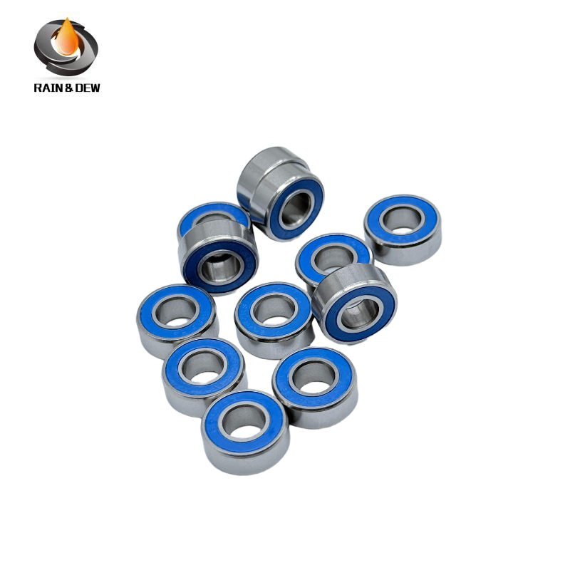 10PCS High-Precision ABEC-7 S686RS-Blue 6x13x5mm Stainless Steel Body & Blue Rubber Seals for Fishing Equipment