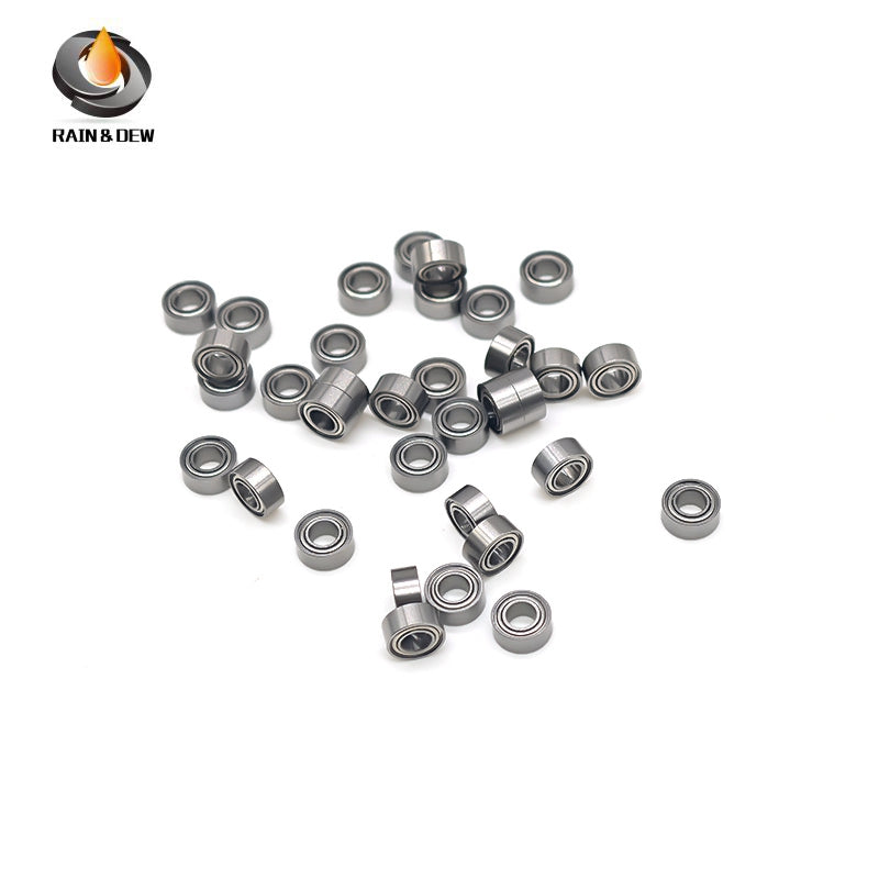 R144ZZ Bearing 10PCS 3.175X6.35X2.779mm Double Shielded Motor Miniature R144ZZ Ball Bearings