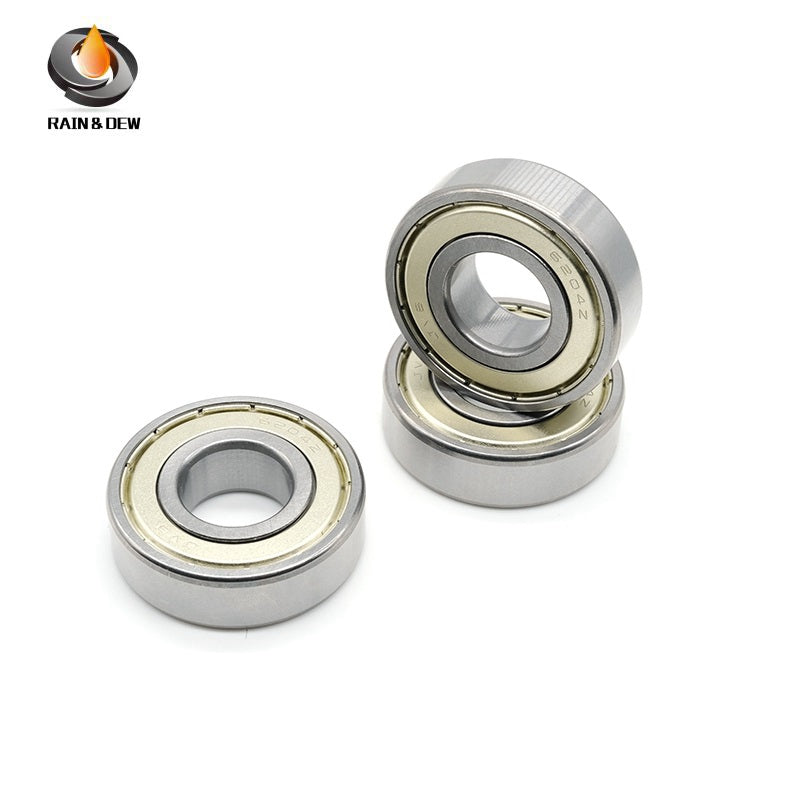 2PCS 6204ZZ ABEC-7 ball bearings (20x47x14mm). These deep groove, ZZ-shielded bearings are reliable components for various mechanical and industrial uses.