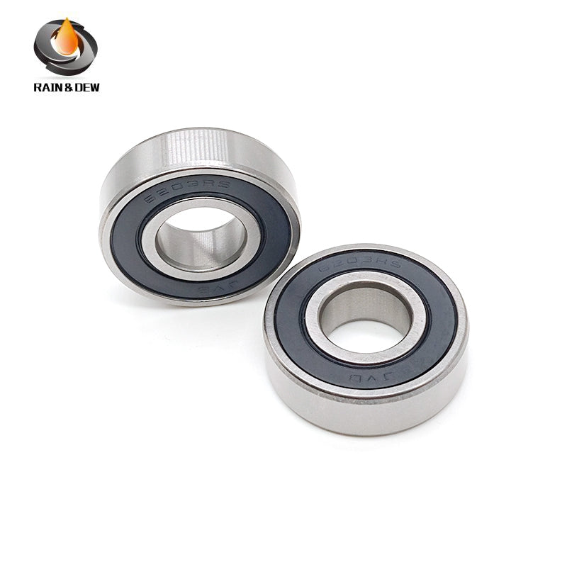 2PCS 6203RS Bearing 17x40x12 mm ABEC-7 6203RS Deep Groove Ball Bearings 6203 Ball Bearing