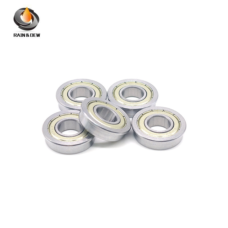 6PCS FR8ZZ Double Shielded Flanged Bearing - 12.7x28.575x7.93 mm (1/2" x 1-1/8" x 5/16") Inch Series, Chrome Steel, for Industrial Equipment & Precision Applications