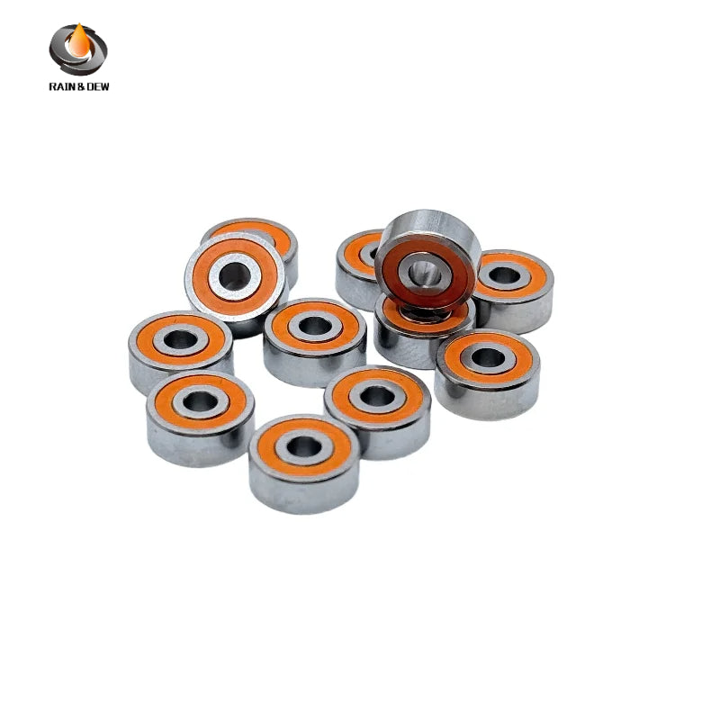 10Pcs SMR84-2RS 4X8X3 SMR85RS 5x8x2.5 S6900RS 10x22x6 ABEC-7 440C Stainless Steel Ball Rubber Bearing Fishing Reel Bearing