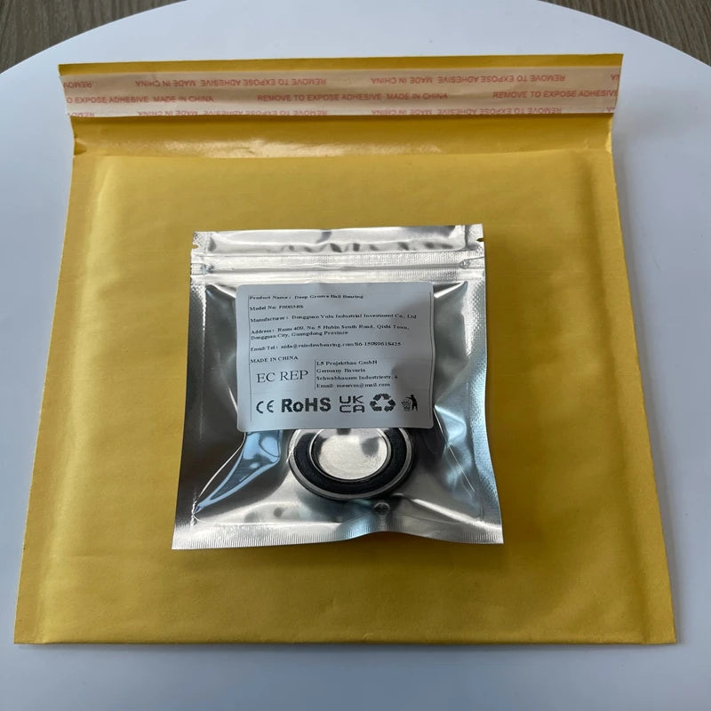 4PCS F6003RS 17X35X10 mm Deep Groove Ball Bearings ABEC-7 Suitable For Various Devices