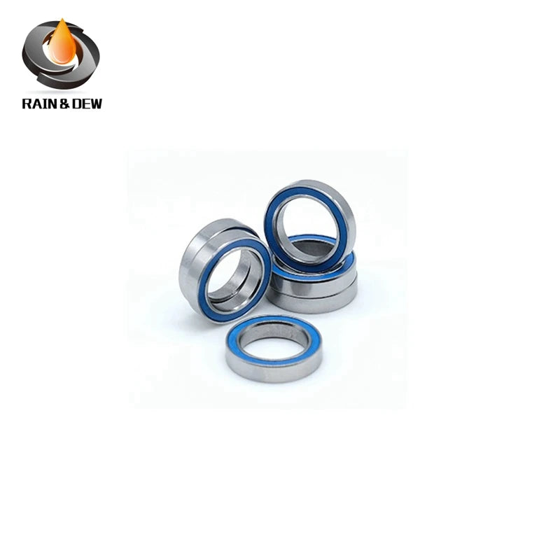 10PCS MR105RS-Blue Bearing ABEC-7 5X10X4 mm Miniature MR105-2RS Ball Bearings Blue Sealed MR105 2RS Quality
