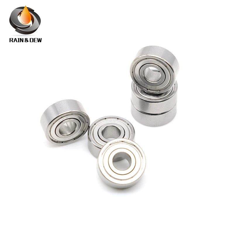10Pcs R3ZZ 4.762x12.7x4.98 mm Miniature Inch Deep Groove Ball Bearing ABEC-7