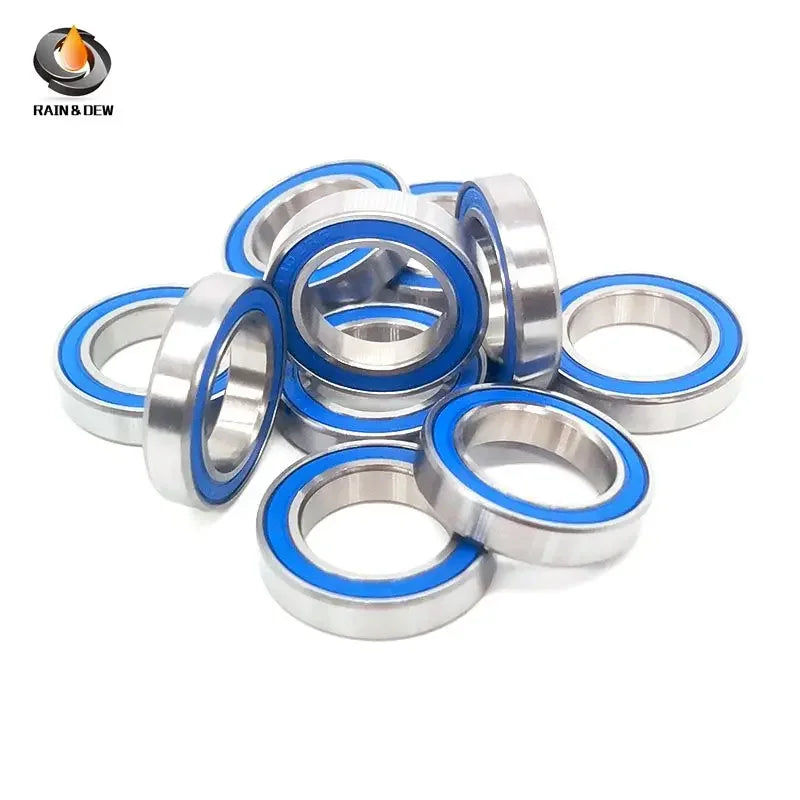 10Pcs 6802 2RS-Blue Bearing 15*24*5mm ABEC-7 Bicycle Pivot Repair Parts 6802 2RS RS Ball Bearings 6802-2RS 6802LLU