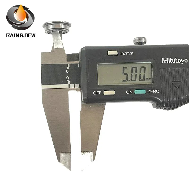 10Pcs F695 2RS Bearing 5*13*4 mm ABEC-7 Flanged Miniature F695 RS Ball Bearings F695RS For VORON