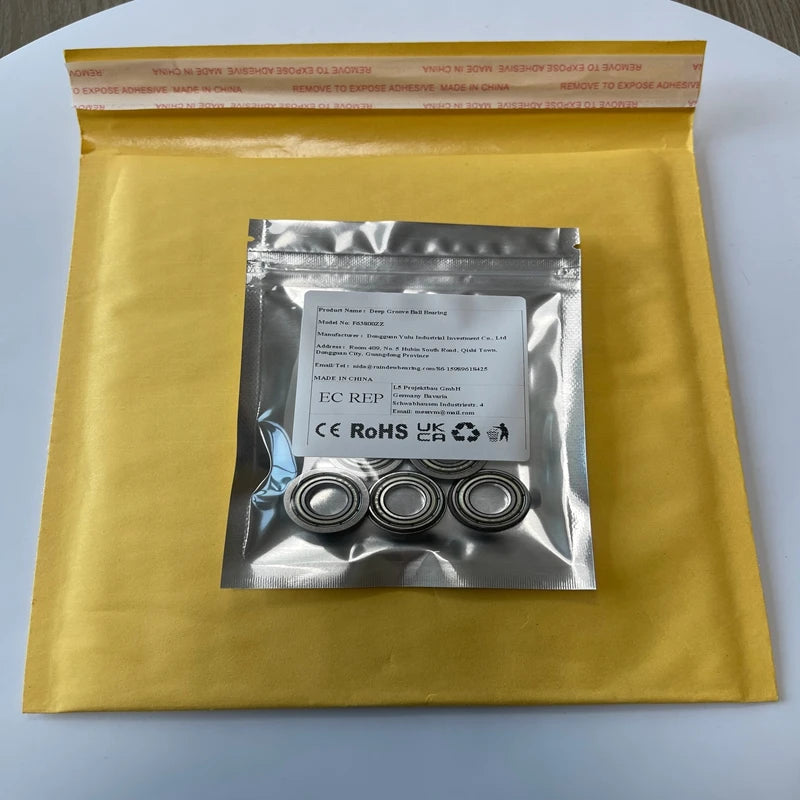 10PCS F63800ZZ 10X19X7 mm Flange Deep Groove Ball Bearing F63800 F63800Z 10x19x7mm Flanged bearing