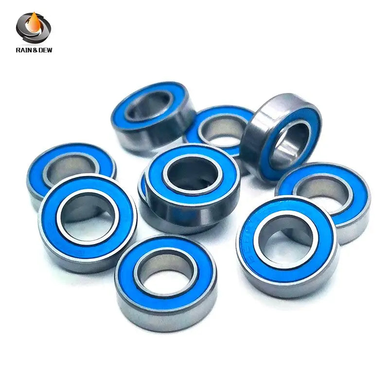 MR148RS-Blue Bearing ABEC-7 (10PCS) 8X14X4 mm Miniature MR148 - 2RS Ball Bearings Blue Sealed For Axial SCX10 II