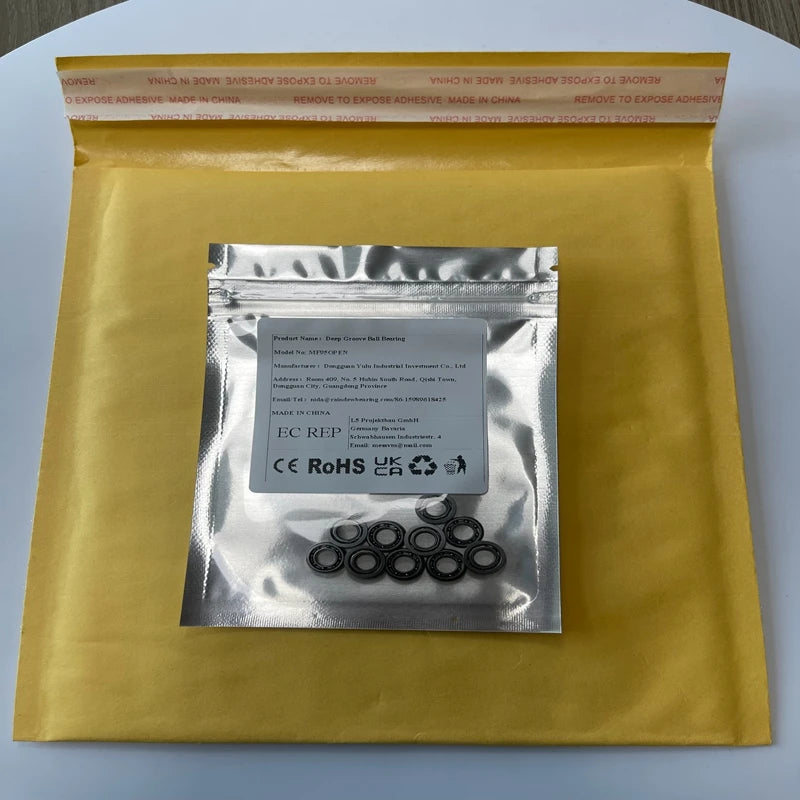 10PCS MF95OPEN 5X9X2.5 mm Flange Bearing Deep Groove Ball Bearing High Quality MF95OPEN