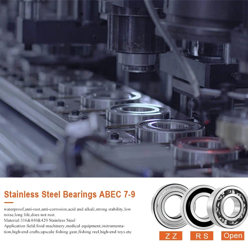 10Pcs High Quality 3x6x2.5mm Miniature Bearing Stainless Steel SMR63ZZ ABEC-7 440C Material SMR63 SMR63 Z L-630ZZ WA673ZZA