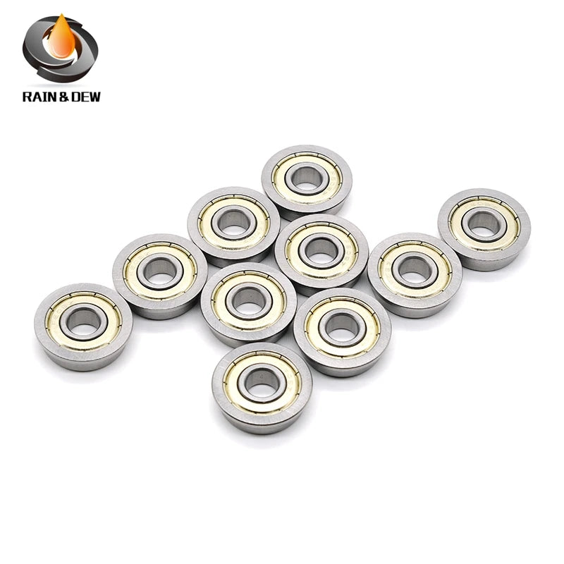 10PCS F606ZZ Flanged Ball Bearings 6X17X6 mm Double Shielded High Precision for 3D Printer & CNC Parts