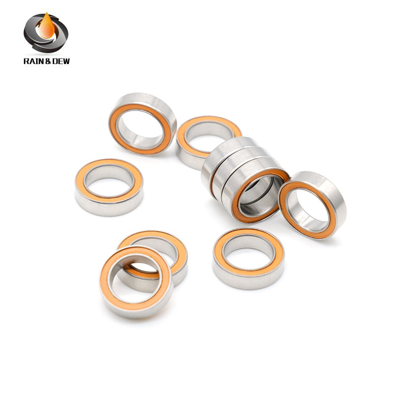 10PCS S6701RSCB 12*18*4 mm Stainless Steel Hybrid Ceramic Bearing ABEC-7 Grades Self-Lubrication