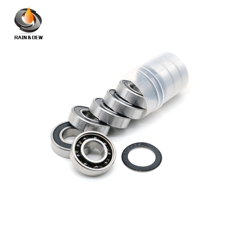 10PCS S6902RS CB 15x28x7mm Stainless Steel Hybrid Ceramic Si3N4 Ball Bearing Bicycle Bottom Brackets & Spares Rear wheel S6902 2RS Bearings