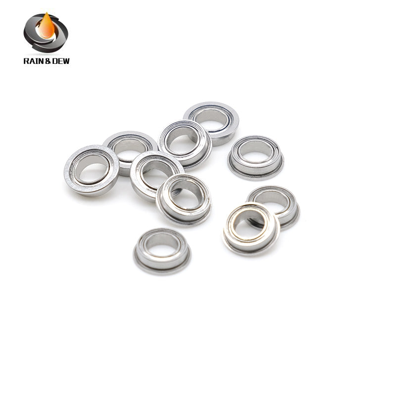 MF85ZZ Flange Bearing 5X8X2.5 mm 10PCS Double Shielded Bearing Steel Flanged MF85ZZ Ball Bearings