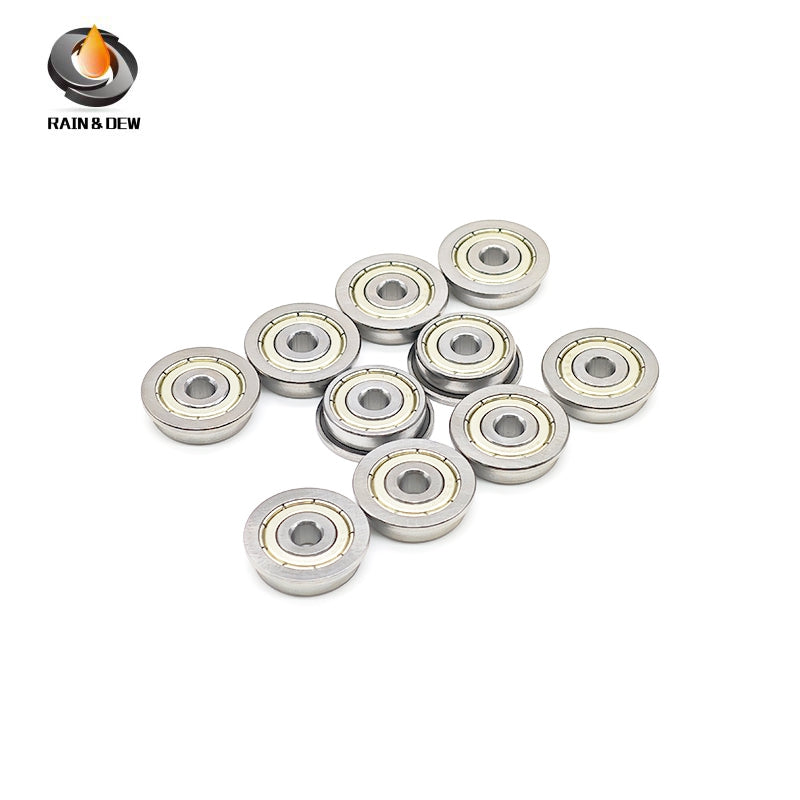 10PCS Flange Bearing F635ZZ Flange Bearing 5X19X6mm ABEC-7 Double Shielded