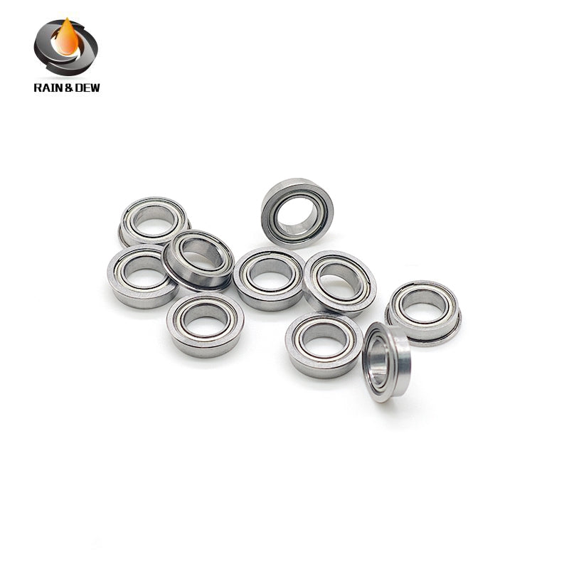 10PCS MF106ZZ Flanged Ball Bearings 6X10X3 mm Steel Shielded for 3D Printer & Stepper Motor