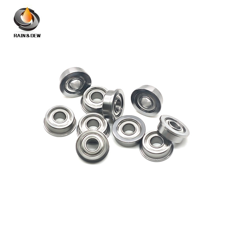 10PCS MF105ZZ Flanged Ball Bearings  5X10X4 mm Steel Shielded  for 3D Printer & Stepper Motor