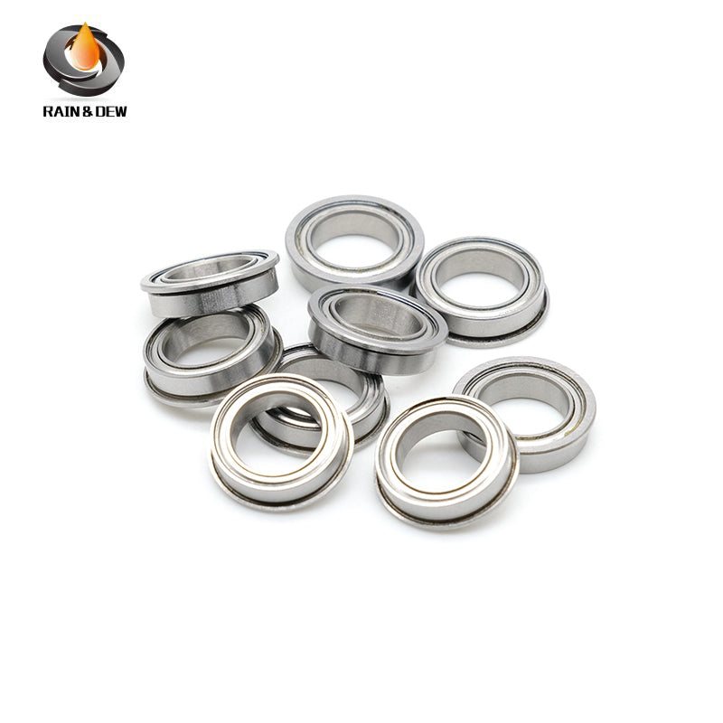 10PCS Flange Bearing  F6700ZZ Flange Bearing 10X15X4mm ABEC-7 Double Shielded