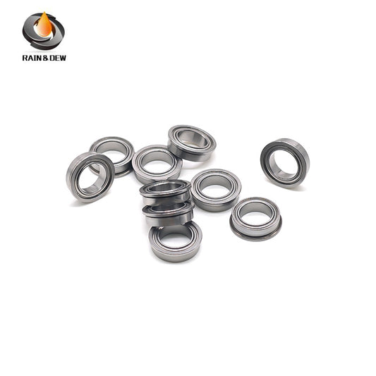 10PCS MF128ZZ Miniature Flange Bearings 8X12X3.5 mm Double Metal Shielded for Secure & Easy Mounting