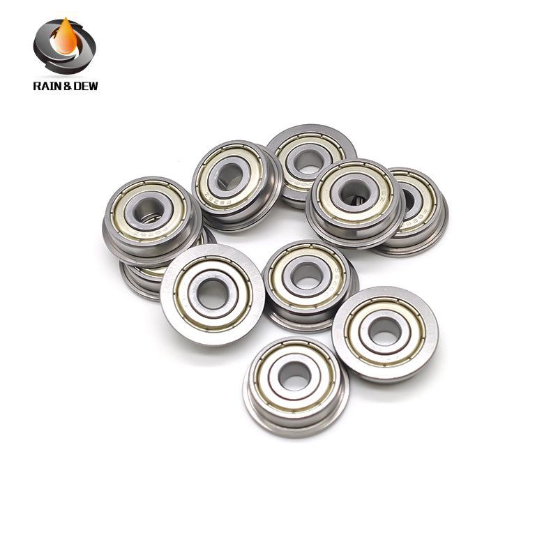 10PCS F627ZZ  7X22X7mm  Miniature Flange Bearings  ABEC-7 Double Metal Shielded,Chrome Steel for 3D Printers & Small Mechanisms