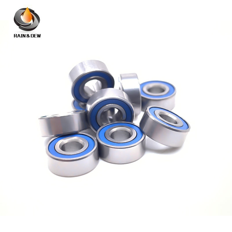MR104RS-Blue Bearing ABEC-7 (10PCS) 4X10X4 mm Miniature MR104-2RS Ball Bearings Blue Rubber Sealed