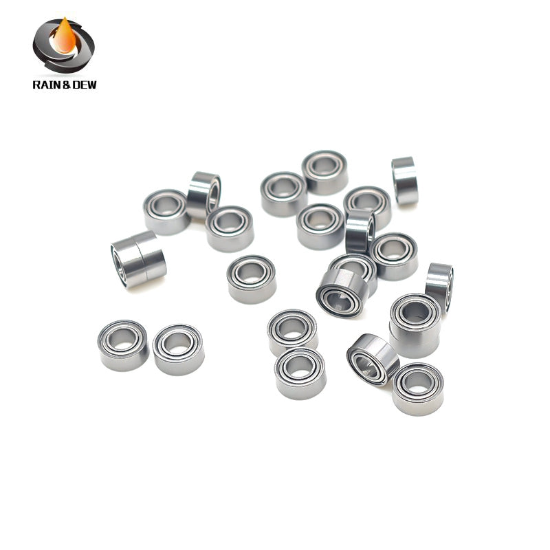 R144ZZ Bearing 10PCS 3.175X6.35X2.779mm Double Shielded Motor Miniature R144ZZ Ball Bearings