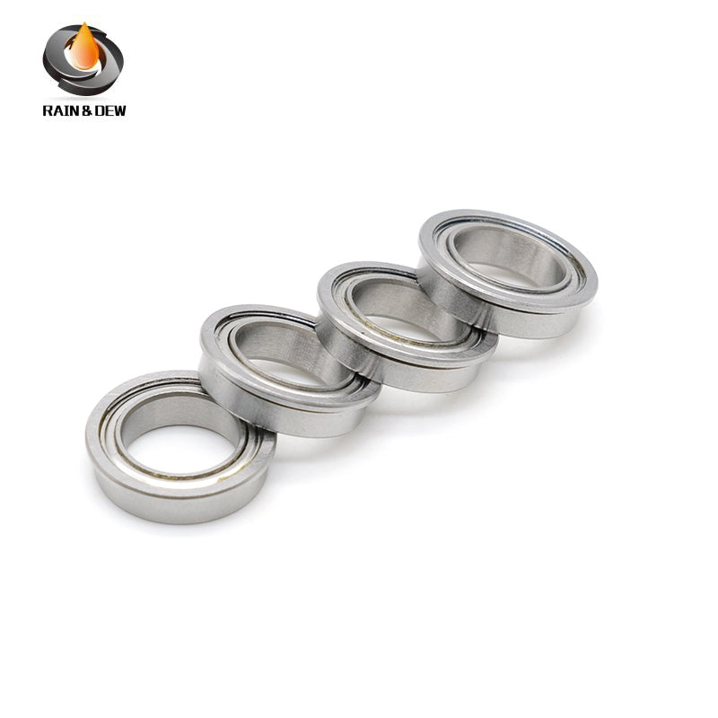 10PCS Flange Bearing  F6700ZZ Flange Bearing 10X15X4mm ABEC-7 Double Shielded