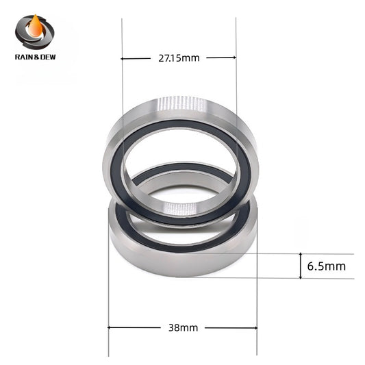 8PCS MH-P09K 27.15X38X6.5 mm Bicycle Headset Bearing 36/45 Degree Chrome Steel Tapered Upper Lower Tapered Parts Repair
