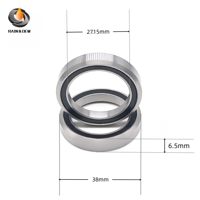 6PCS MH-P21  37X49X7 mm Bicycle Headset Bearing 45/45 Degree Chrome Steel Tapered Upper Lower Tapered Parts Repair