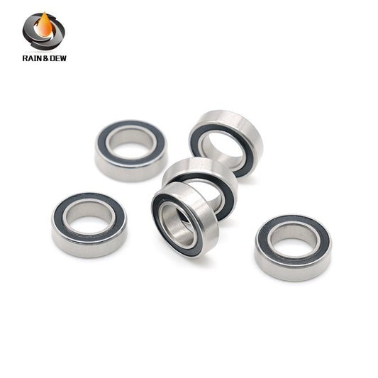 10PCS SMR148RS  8x14x4mm Bearing  ABEC-7  Stainless Steel Ball Bearings Black Rubber Sealed For Fishing or Tiny Model Toys