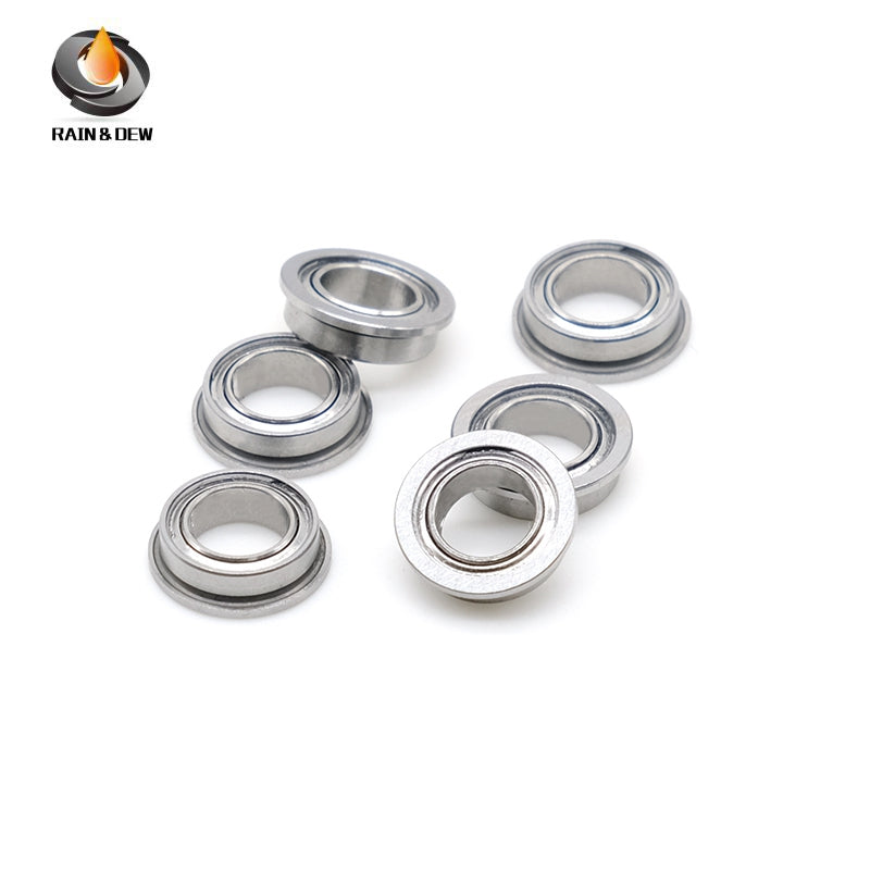 MF85ZZ Flange Bearing 5X8X2.5 mm 10PCS Double Shielded Bearing Steel Flanged MF85ZZ Ball Bearings