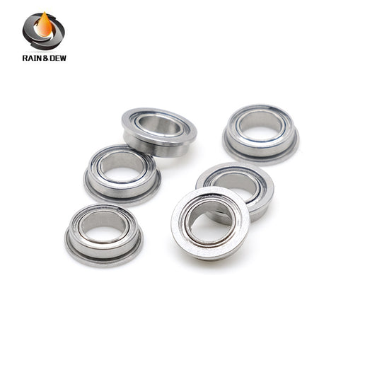 MF85ZZ Flange Bearing 5X8X2.5 mm 10PCS Double Shielded Bearing Steel Flanged MF85ZZ Ball Bearings