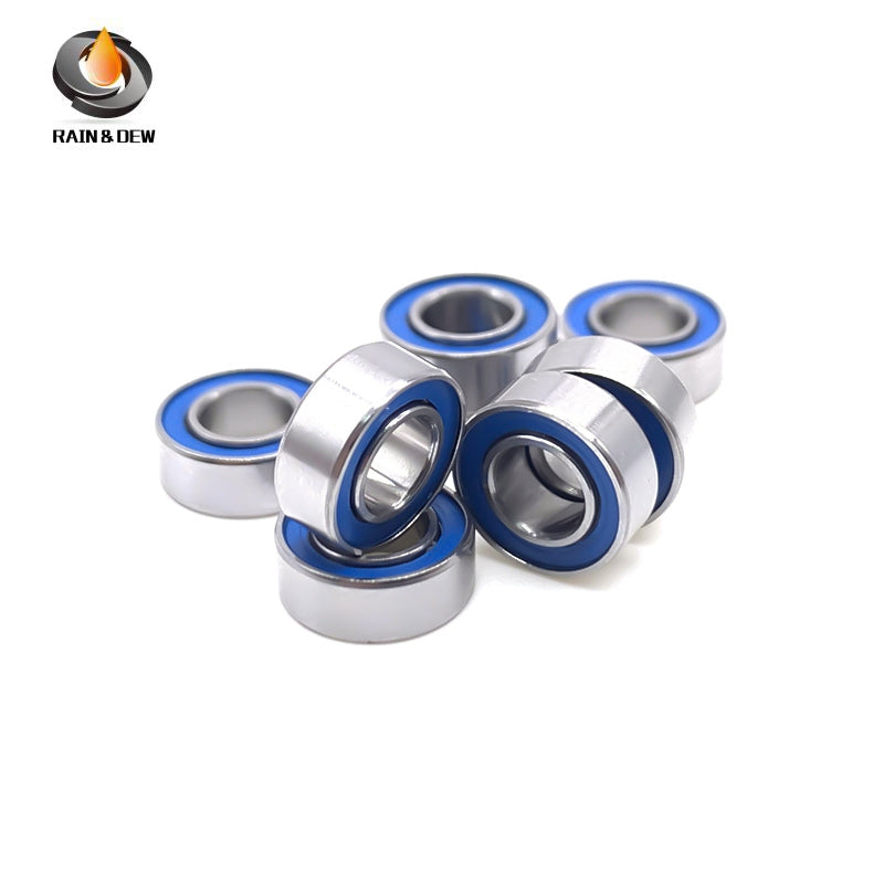 MR84RS-Blue Bearing ABEC-7 (10PCS) 4x8x3 mm Miniature MR84-2RS Ball Bearings Blue Rubber Sealed