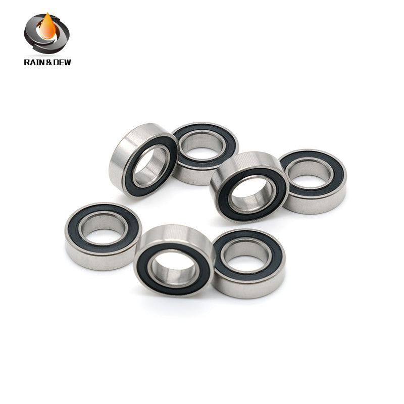 10PCS S689RS  9x17x5mm  Durable & Fully Sealed Bearing for Fishing Gear ABEC-7 Stainless Steel with Black Rubber Shield