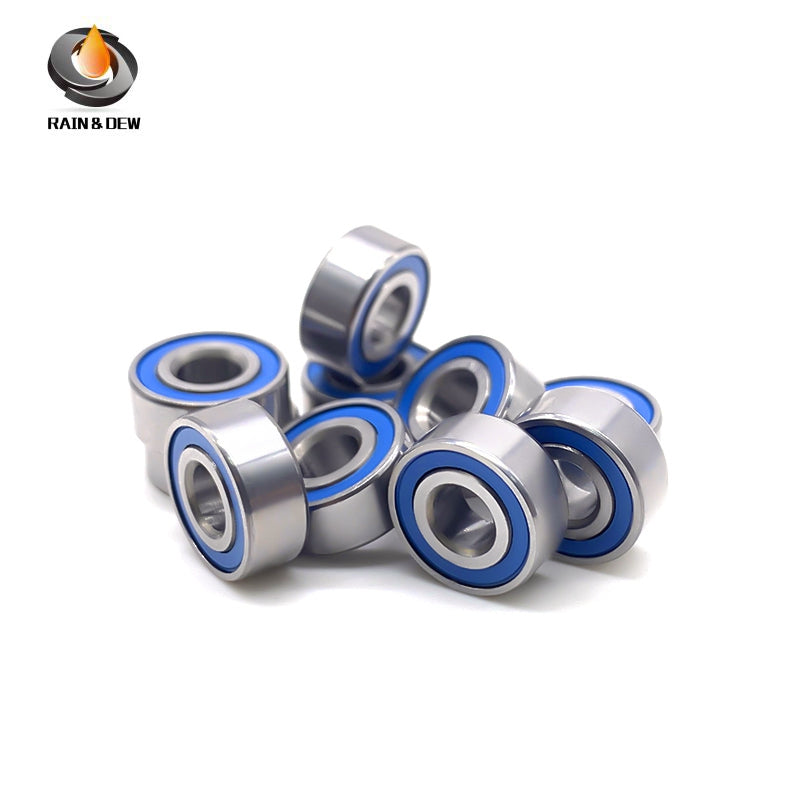 MR104RS-Blue Bearing ABEC-7 (10PCS) 4X10X4 mm Miniature MR104-2RS Ball Bearings Blue Rubber Sealed