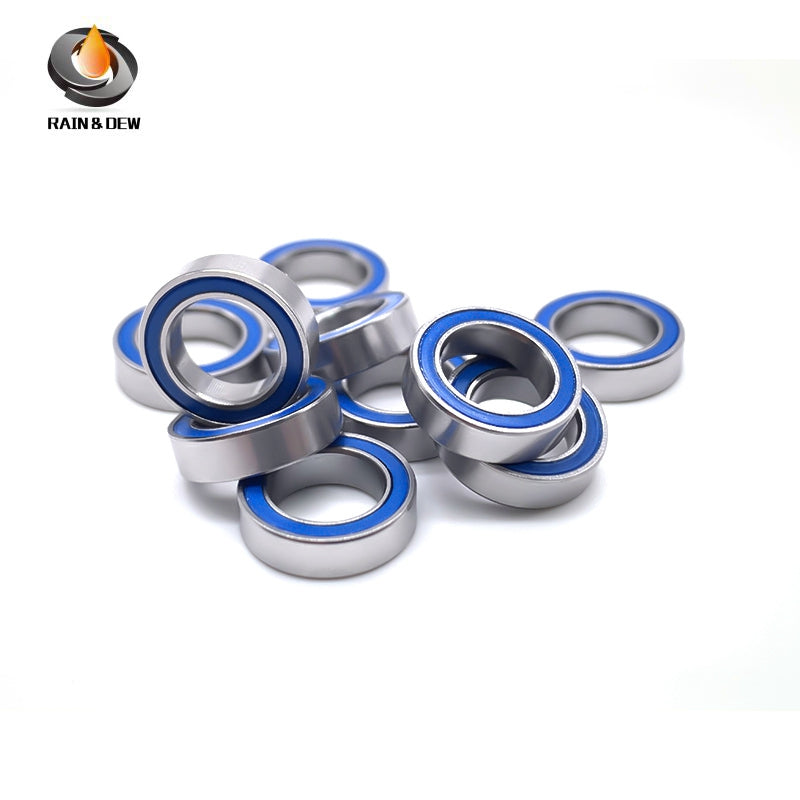 MR117RS-Blue Bearing ABEC-7 (10PCS) 7X11X3 mm Miniature MR117-2RS Ball Bearings Blue Rubber Sealed