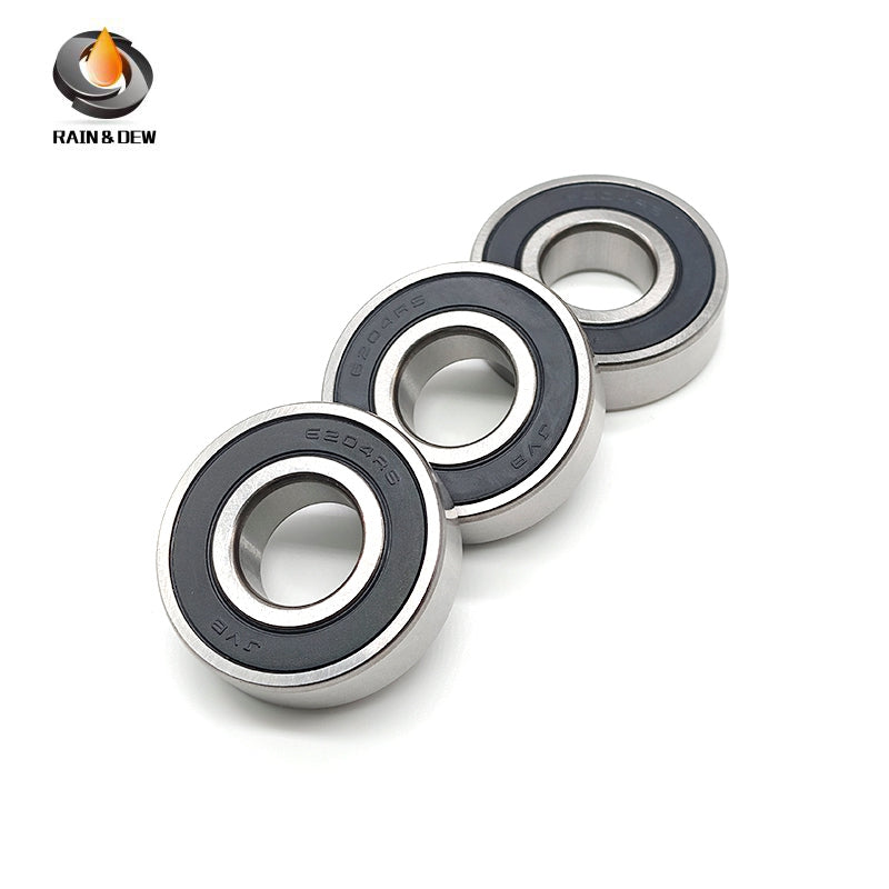 2PCS 6204RS Bearing 20x47x14mm ABEC-7  6204RS Deep Groove Ball Bearings 6204 Ball Bearing