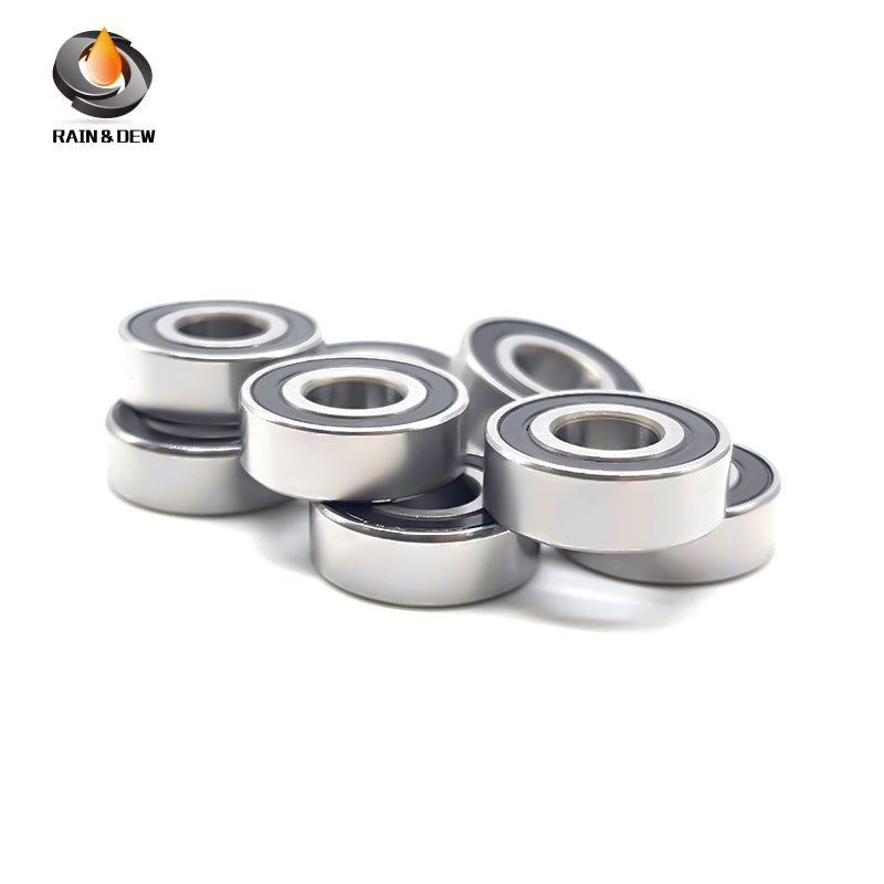 MR125RS Bearing ABEC-7 (10PCS) 5x12x4 mm Miniature MR125-2RS Ball Bearings Black Rubber Sealed