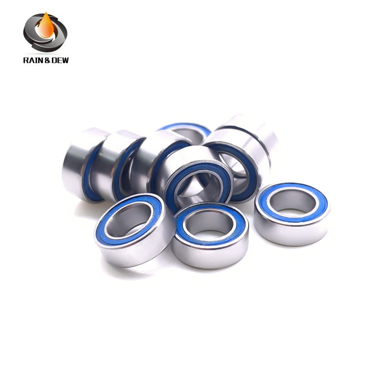 MR74RS-Blue Bearing ABEC-7 (10PCS) 4X7X2.5 mm Miniature MR74-2RS Ball Bearings Blue Rubber Sealed