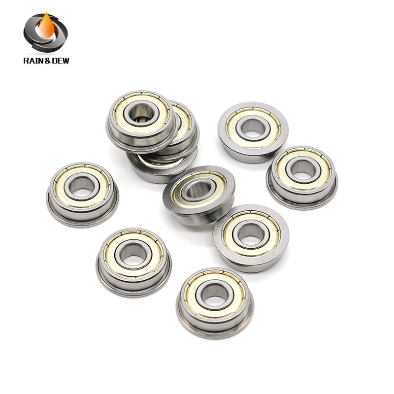 10PCS F608ZZ Flanged Ball Bearings  8X22X7 mm Double Shielded  High Precision for 3D Printer & CNC Parts