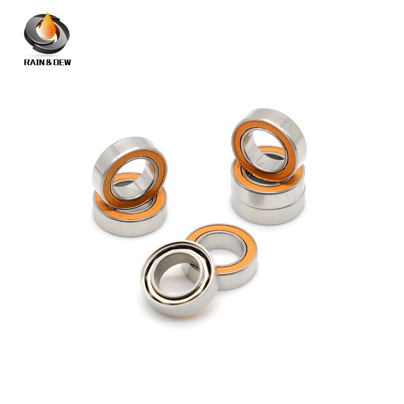 10Pcs SMR106RSCB 6*10*3mm  Stainless Steel hybrid Si3N4 ceramic ball bearing Without Grease Fast Turning  ABEC-7