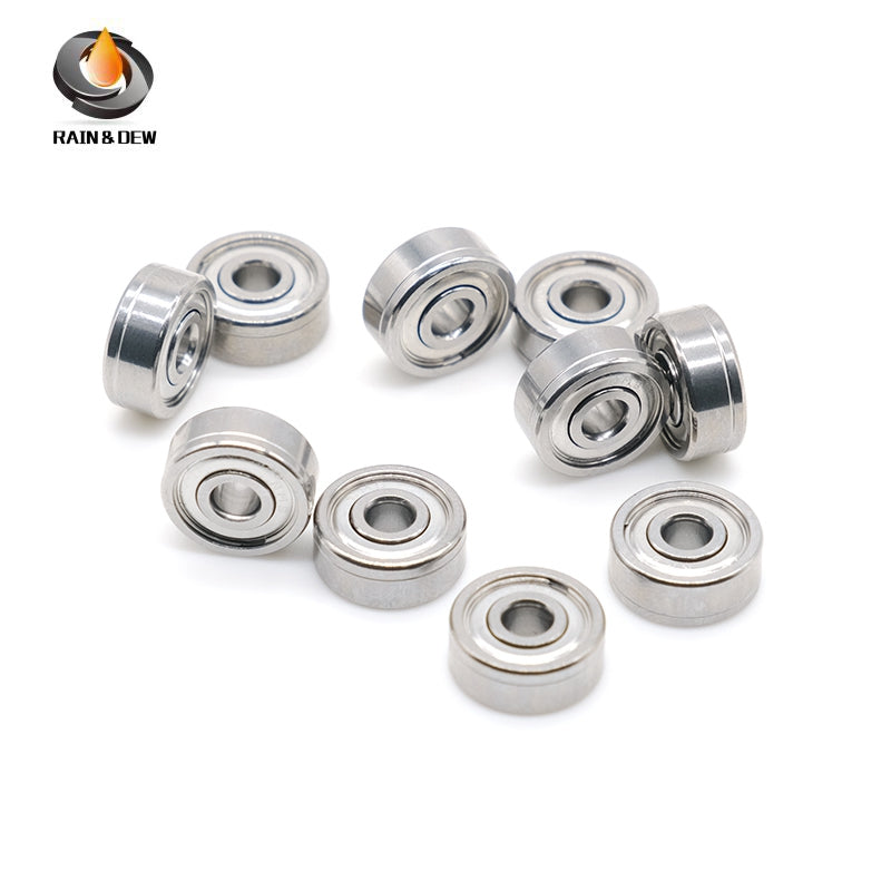 10PCS S623ZZ  3X10X4mm Bearing  ABEC-9 440C Stainless Steel Ball Bearing Small Bearing