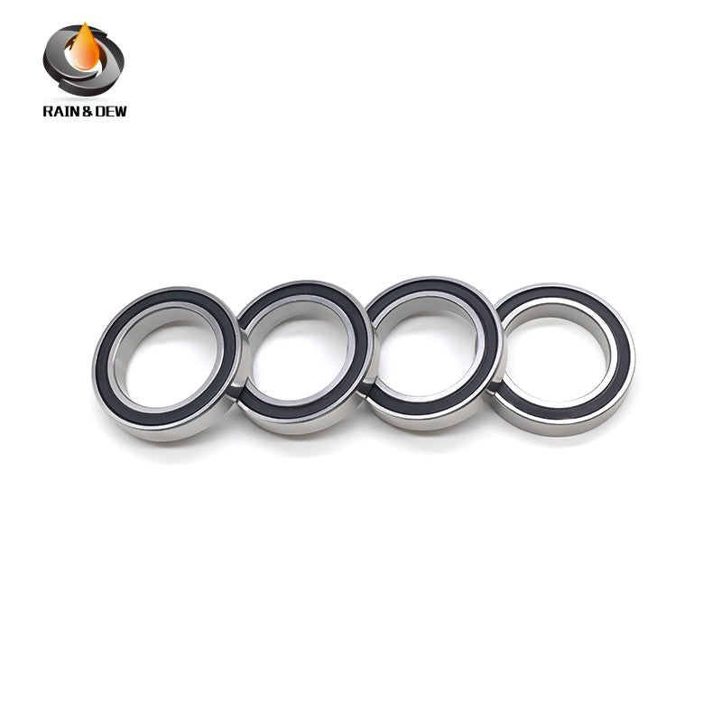 6PCS High-Precision ABEC-7  S6805RS  25x37x7mm Stainless Steel Body & Black Rubber Seals for Fishing Equipment