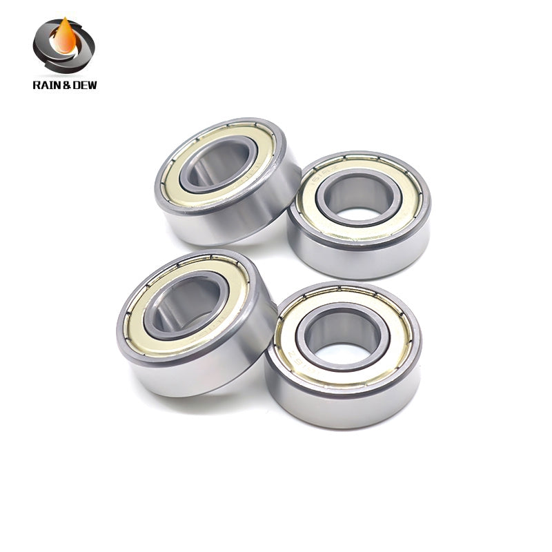 6PCS 1616ZZ Bore Miniature Deep Groove Ball Bearing with Dual Rubber Seals (ZZ) for High-Speed Applications - Metric: 12.7x28.575x9.525mm