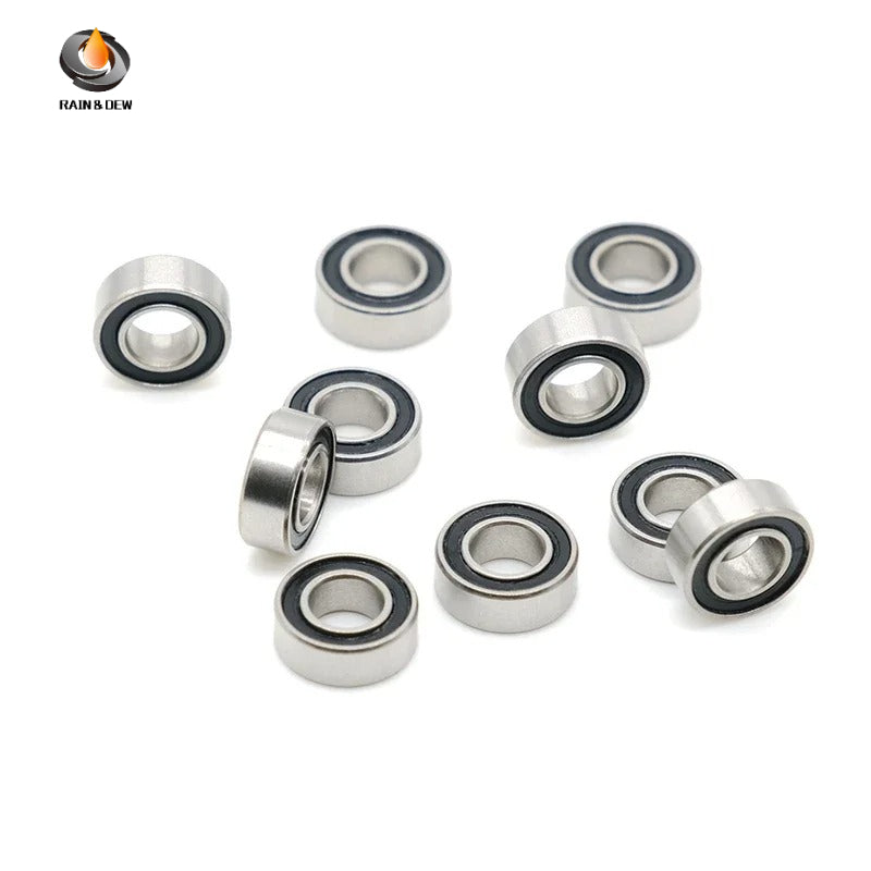 10Pcs SMR84-2RS 4X8X3  SMR85RS 5x8x2.5  S6900RS 10x22x6  ABEC-7 440C Stainless Steel Ball Rubber Bearing Fishing Reel Bearing